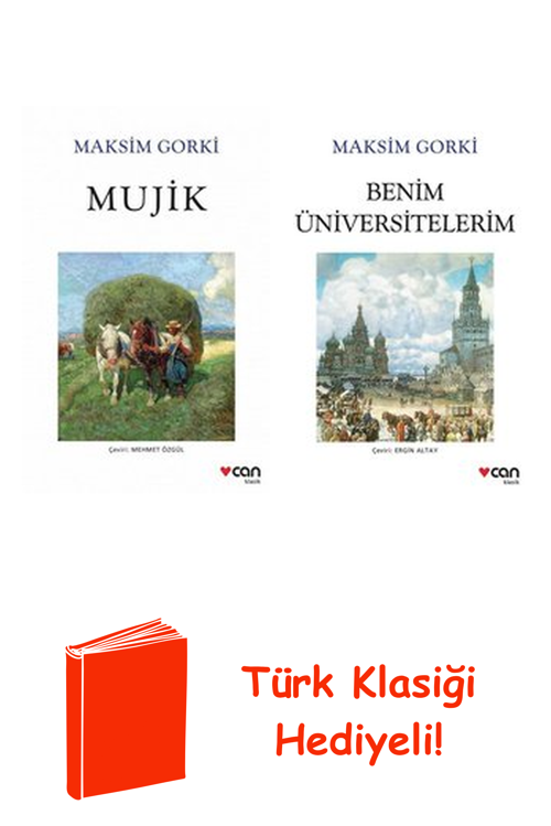 Maksim Gorki 2 Kitap Seti + Türk Klasiği Hediye