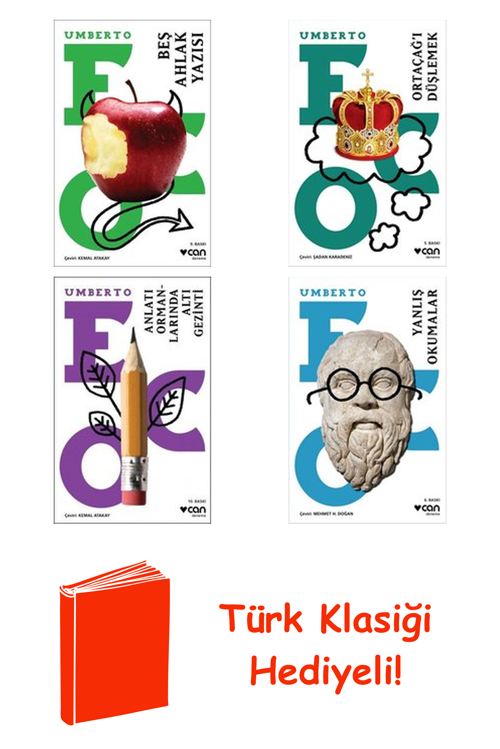 Umberto Eco 4 Kitap Seti + Türk Klasiği Hediye