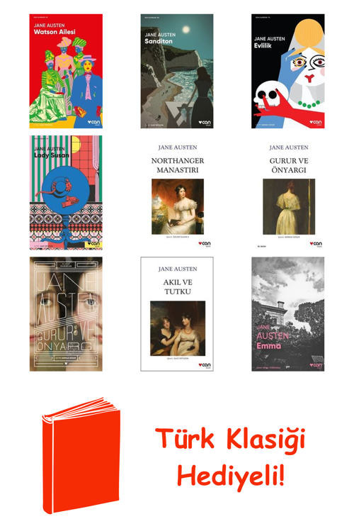Jane Austen 9 Kitap Seti + Türk Klasiği Hediye
