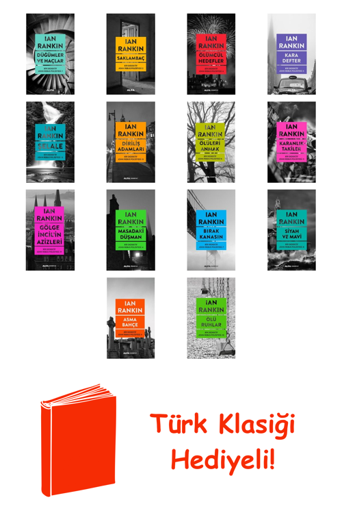 Ian Rankin 14 Kitap Seti + Türk Klasiği Hediye