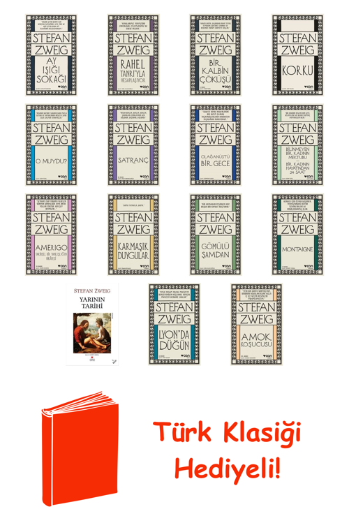 Stefan Zweig 15 Kitap Seti + Türk Klasiği Hediye