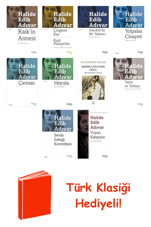 Halide Edib Adıvar 10 Kitap Seti + Türk Klasiği Hediye