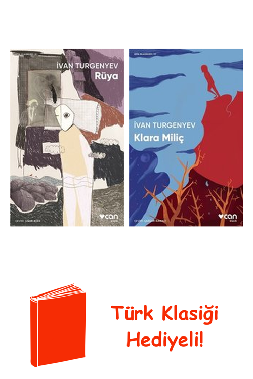 Ivan Sergeyeviç Turgenyev 2 Kitap Seti + Türk Klasiği Hediye