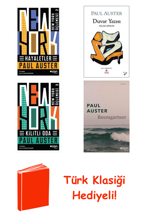 Paul Auster 4 Kitap Seti + Türk Klasiği Hediye