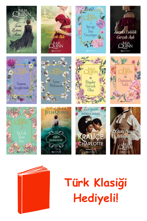 Julia Quinn 12 Kitap Seti + Türk Klasiği Hediye