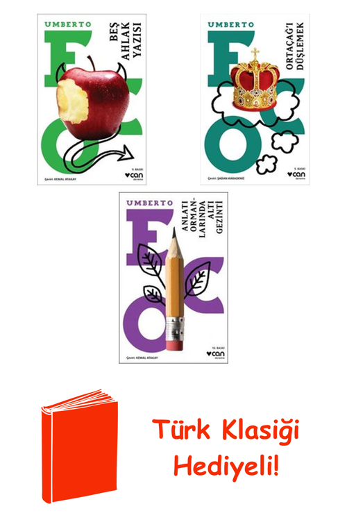 Umberto Eco 3 Kitap Seti + Türk Klasiği Hediye