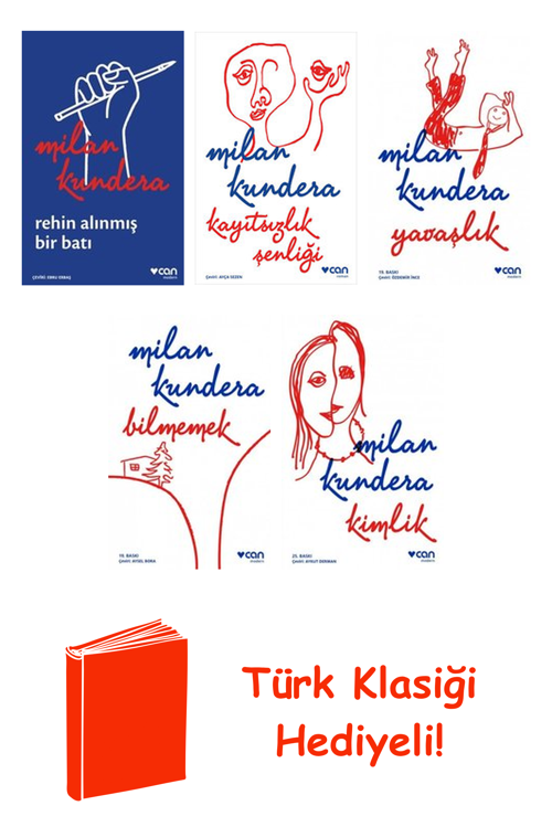 Milan Kundera 5 Kitap Seti + Türk Klasiği Hediye