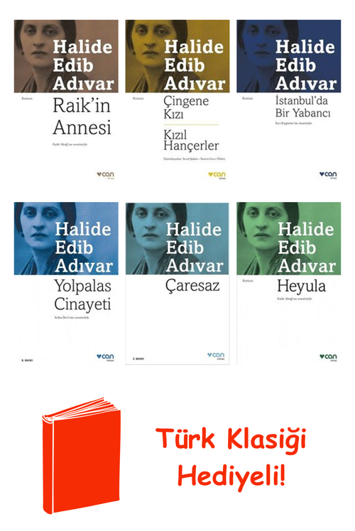 Halide Edib Adıvar 6 Kitap Seti + Türk Klasiği Hediye