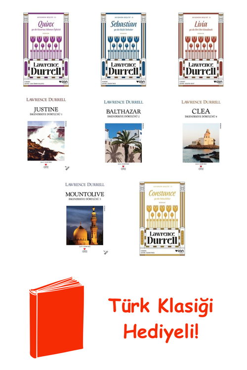 Lawrence Durrell 8 Kitap Seti + Türk Klasiği Hediye
