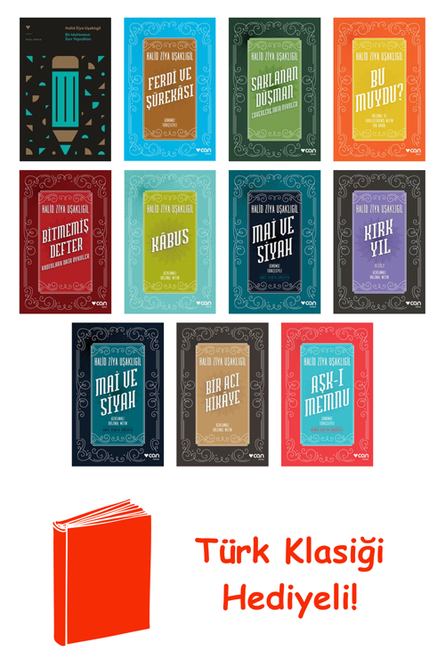 Halid Ziya Uşaklıgil 11 Kitap Seti + Türk Klasiği Hediye