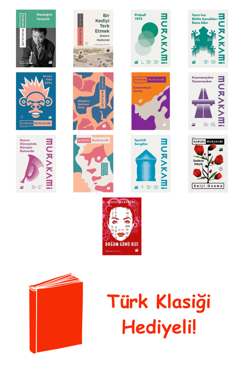 Haruki Murakami 13 Kitap Seti + Türk Klasiği Hediye
