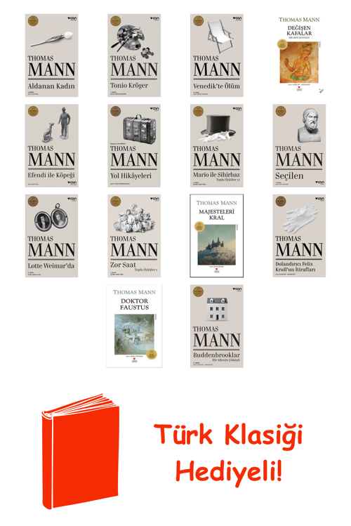 Thomas Mann 14 Kitap Seti + Türk Klasiği Hediye
