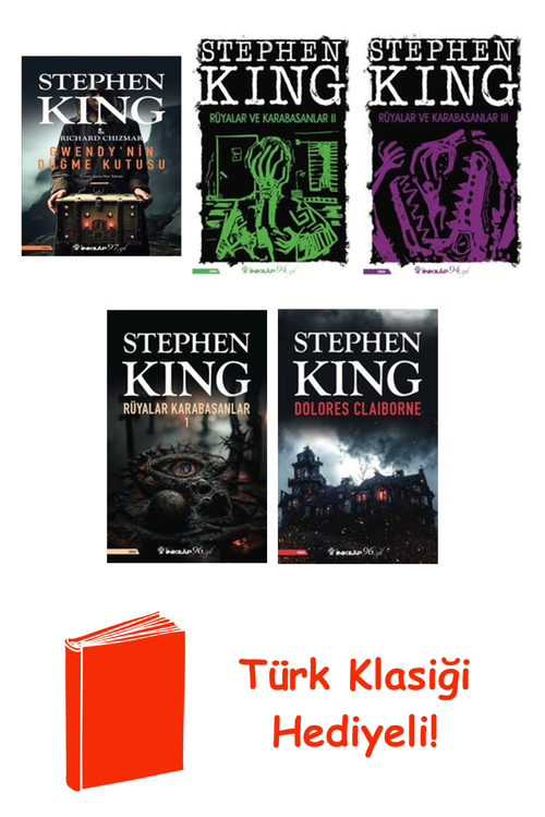 Stephen King 5 Kitap Seti + Türk Klasiği Hediye