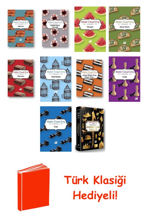 Mahir Ünsal Eriş 10 Kitap Seti + Türk Klasiği Hediye