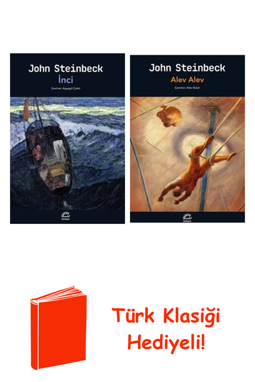 John Steinbeck 2 Kitap Seti + Türk Klasiği Hediye