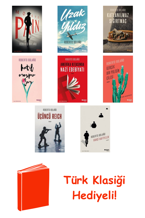 Roberto Bolano 8 Kitap Seti + Türk Klasiği Hediye