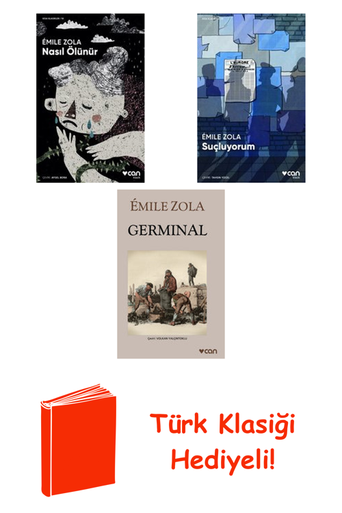 Emile Zola 3 Kitap Seti + Türk Klasiği Hediye
