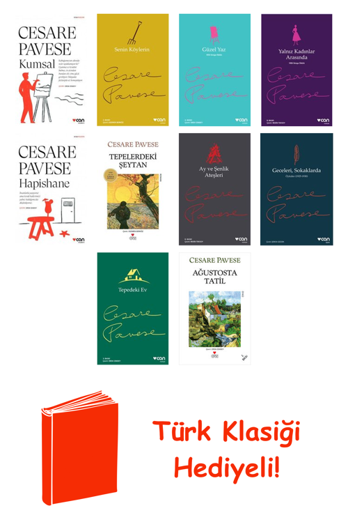 Cesare Pavese 10 Kitap Seti + Türk Klasiği Hediye