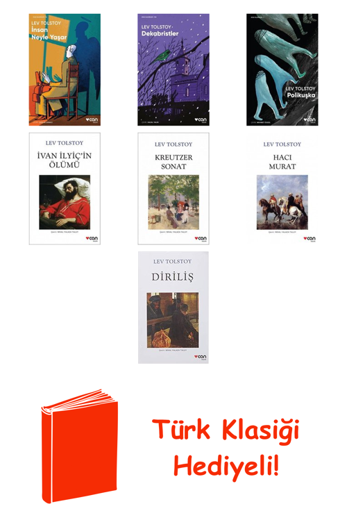 Lev Nikolayeviç Tolstoy 7 Kitap Seti + Türk Klasiği Hediye