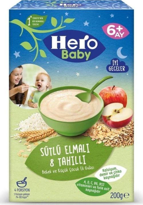 Sütlü Elmalı 8 Tahıllı Ek Gıda 200 Gr