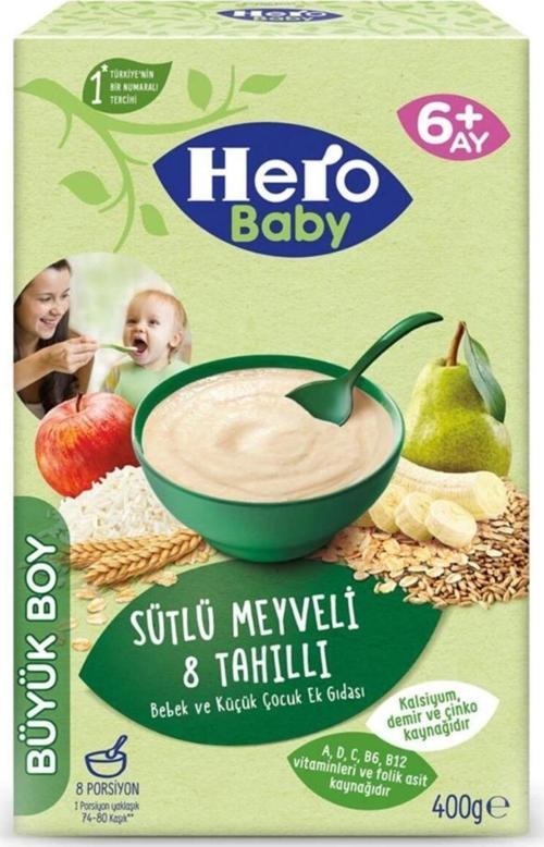 Sütlü Meyveli 8 Tahıllı 400 Gr Kaşık Maması