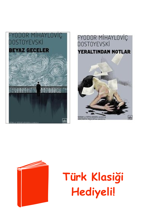 Fyodor Mihayloviç Dostoyevski 2 Kitap Seti + Türk Klasiği Hediye