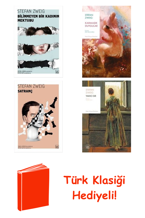 Stefan Zweig 4 Kitap Seti + Türk Klasiği Hediye