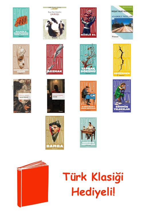 Reşat Nuri Güntekin 14 Kitap Seti + Türk Klasiği Hediye