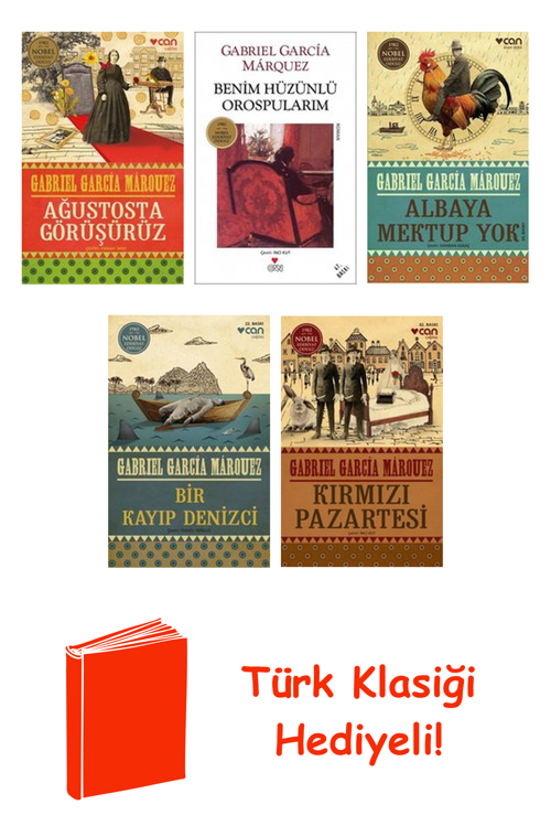 Gabriel Garcia Marquez 5 Kitap Seti + Türk Klasiği Hediye