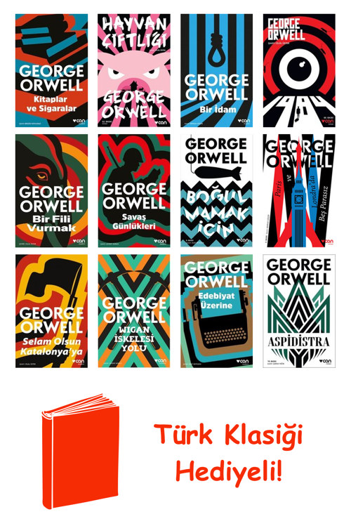 George Orwell 12 Kitap Seti + Türk Klasiği Hediye
