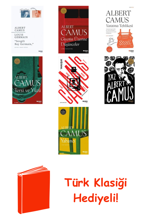 Albert Camus 7 Kitap Seti + Türk Klasiği Hediye