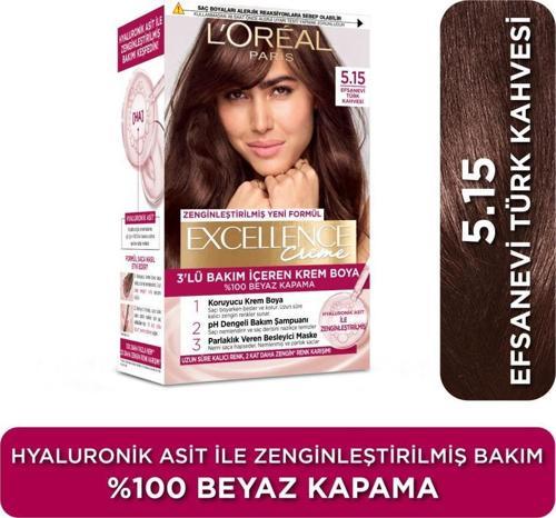 L’Oréal Paris Excellence Creme 5.15 Efsanevi Türk Kahvesi Saç Boyası