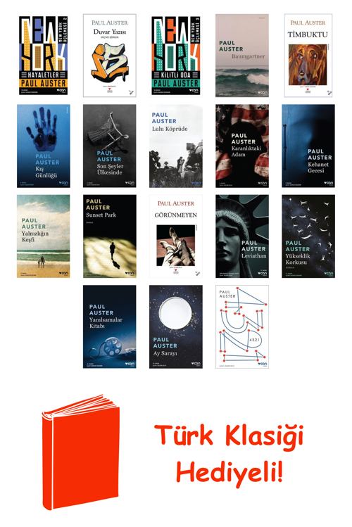 Paul Auster 18 Kitap Seti + Türk Klasiği Hediye