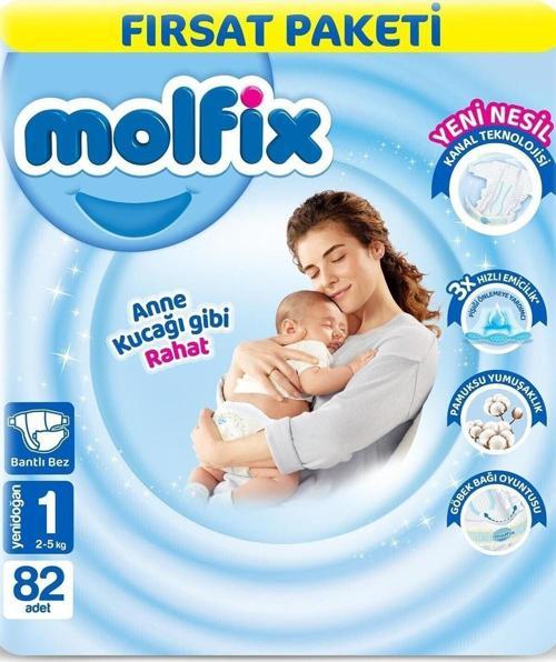 3D Yenidoğan Fırsat Paketi 82'Li Bebek Bezi