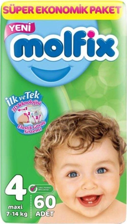 Bebek Bezi Maxi 4 Numara 7-14 Kg 60'Lı Fırsat Paketi