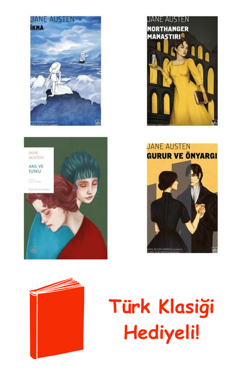 Jane Austen 4 Kitap Seti + Türk Klasiği Hediye