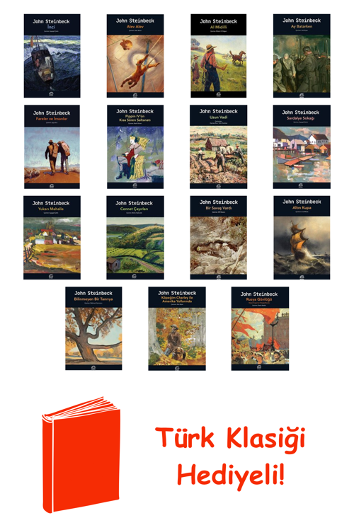 John Steinbeck 15 Kitap Seti + Türk Klasiği Hediye