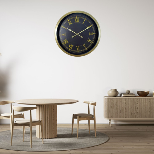 Büro Ev Ofis Hediyesi için 60CM Retro Metal Roma Rakamlı Duvar Saati