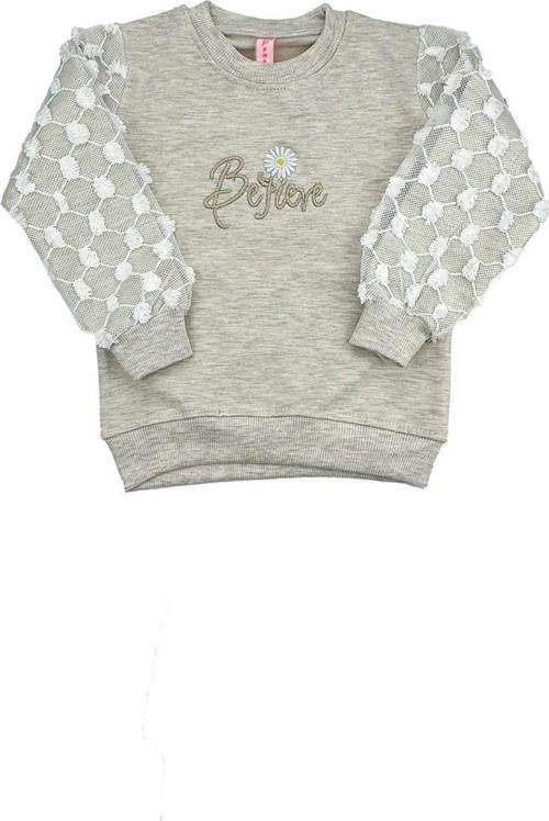 Dantelli Kız Bebek Sweat Krem