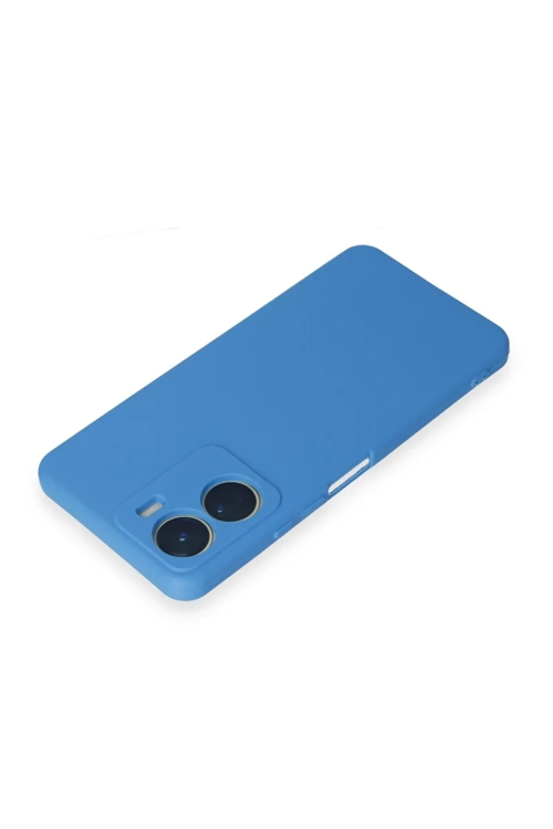 Newface Vivo Y16 Kılıf First Silikon - Mavi