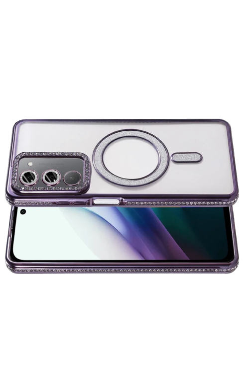 Xiaomi Redmi 15 4g Joke Simli Magneticsafe Kılıf - Derin Mor