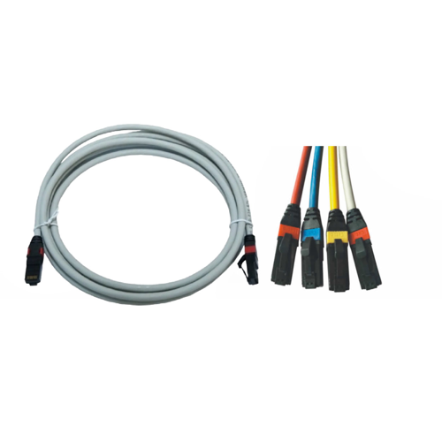 UTP CAT6 1m 4x2x24# LS0H Patch Cord Gri