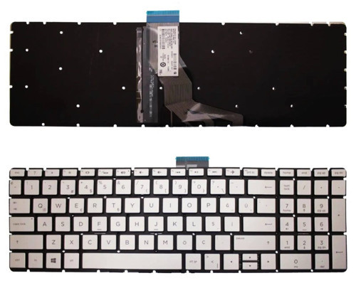 HP 250 G8 24Q26ES01 34N98ES 2E9G8EA Klavye Gri Silver Renk Aydınlatmalı Tuş Takımı