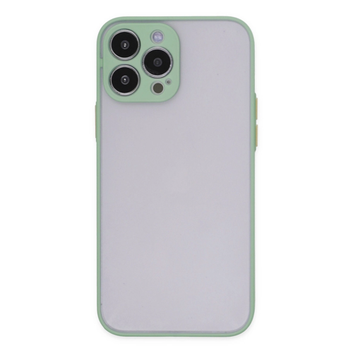 Apple İphone 15 Pro Kılıf Montreal Silikon Kapak - Açık Yeşil