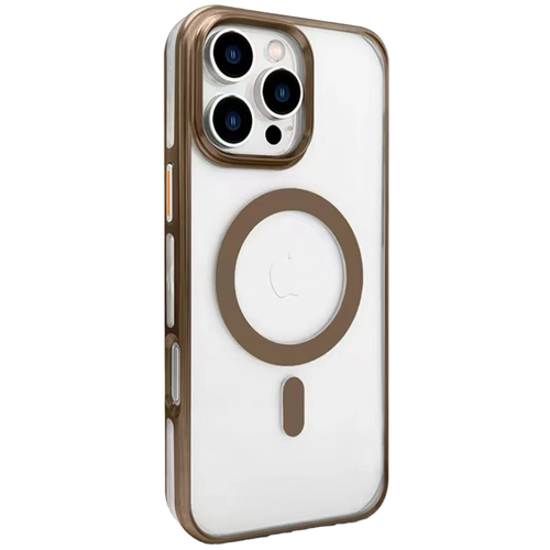 İphone 16 Pro Gleam Pc Sert Magsafe Kılıf - Kahverengi