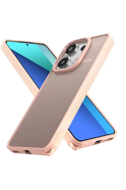 Xiaomi Redmi Note 13 Pro 4g Kılıf Elegant Kapak - Pudra