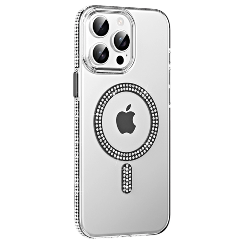 İphone 14 Pro Max Move Taşlı Magsafe Kapak - Siyah