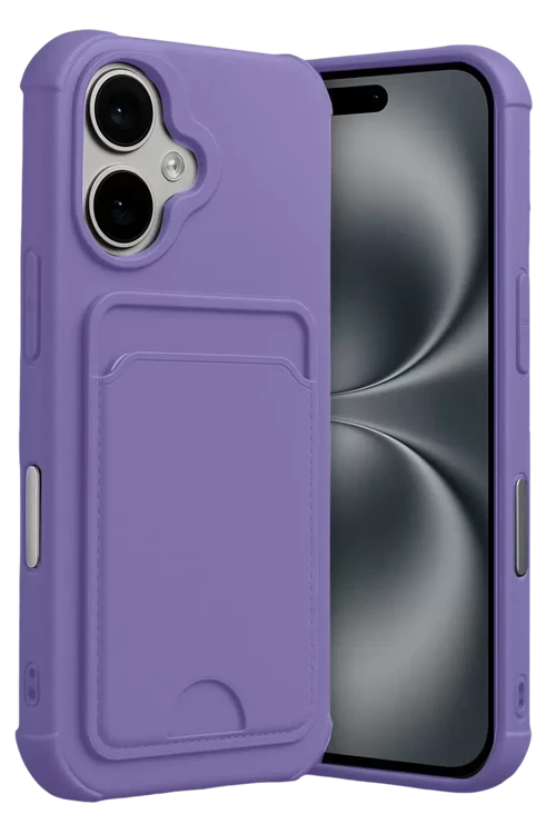Apple İphone 17 Kelvin Kartvizitli Silikon - Lila