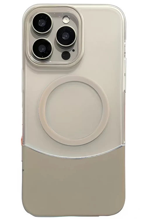Apple İphone 16 Pro Max Velar Magsafe Kapak - Natural Grey