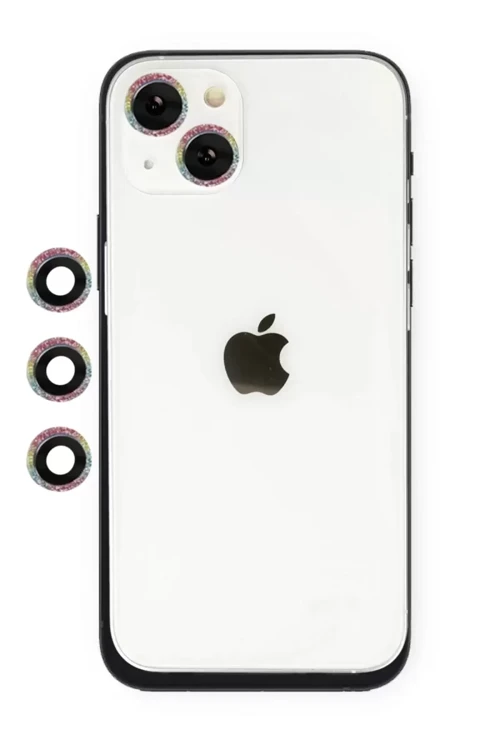 Apple İphone 14 Shine Kamera Lens - Rainbow